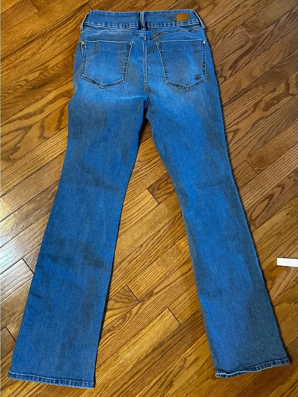 Seven Classic Tummyless High-Rise Slim Boot Blue Women's Jeans_5